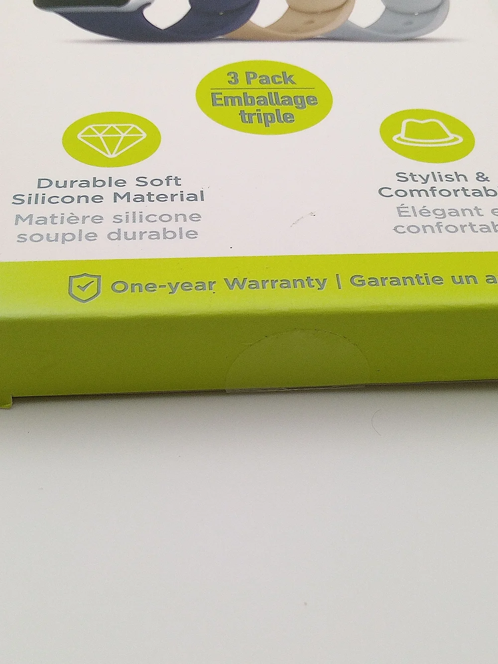 PureGear Soft‑Touch Apple Watch Band 3‑Pack (42/44/45mm)  Navy, Tan & Gray – NWT